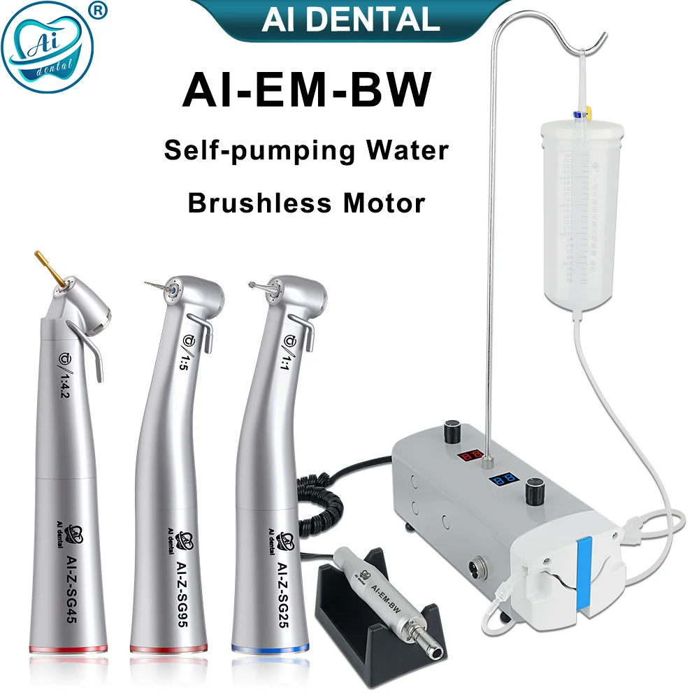 

AI-EM-BW Dental Self-water Pumping Irrigation Water Brushless Motor E-type Surgery Instrument Non-optic Implant Handpiece Kits