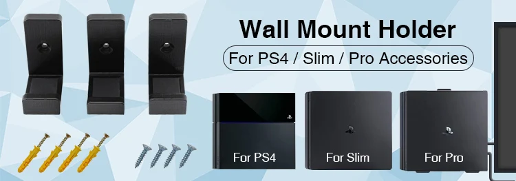PS4 Slim Pro Cooling Wall Mount Bracket
