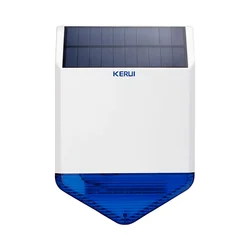 KERUI Smart Wireless Home Security Alarm System with Motion Sensor and Alexa Integration - UK Plug (Outdoor Solar Siren)