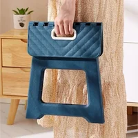 2025 New Adult Children Portable Folding Stool Thickened Plastic Saddle Chair For Outdoor Camping And Fishing 2