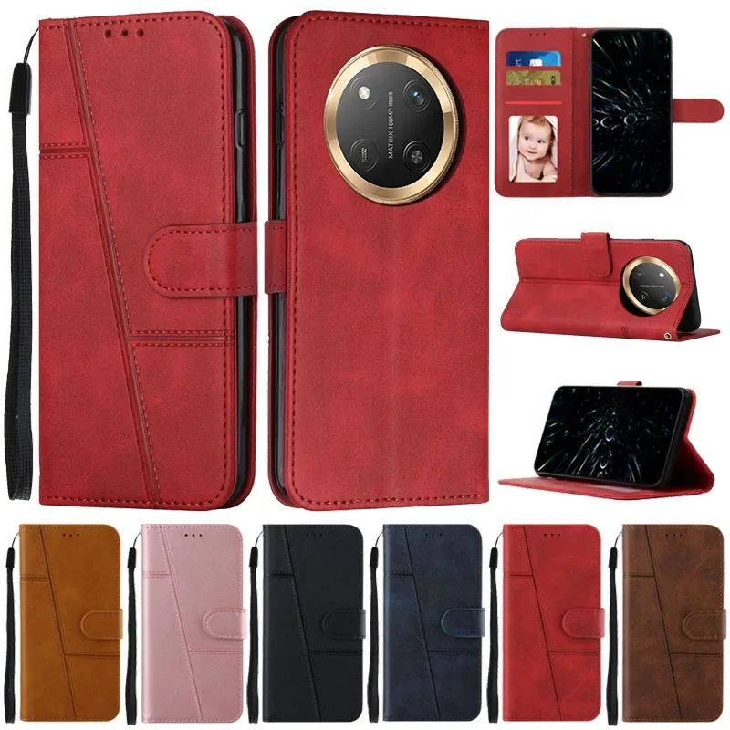 Elegant Flip Wallet Case for Honor Magic Series - Protective Book Cover