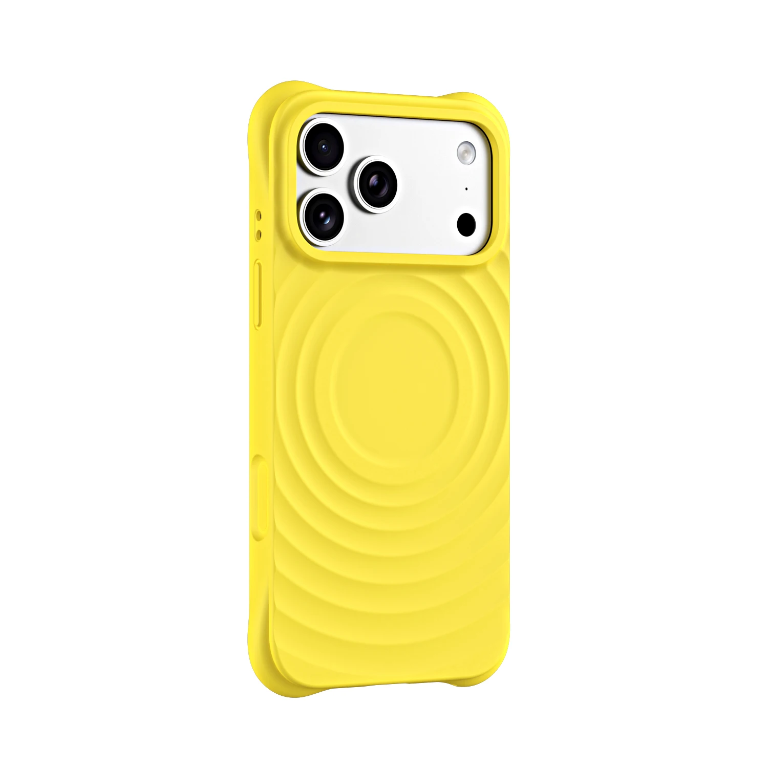 Wave Ripple Silicone Solid Color Phone Case With MagSafe - Stylish and Vibrant Protection