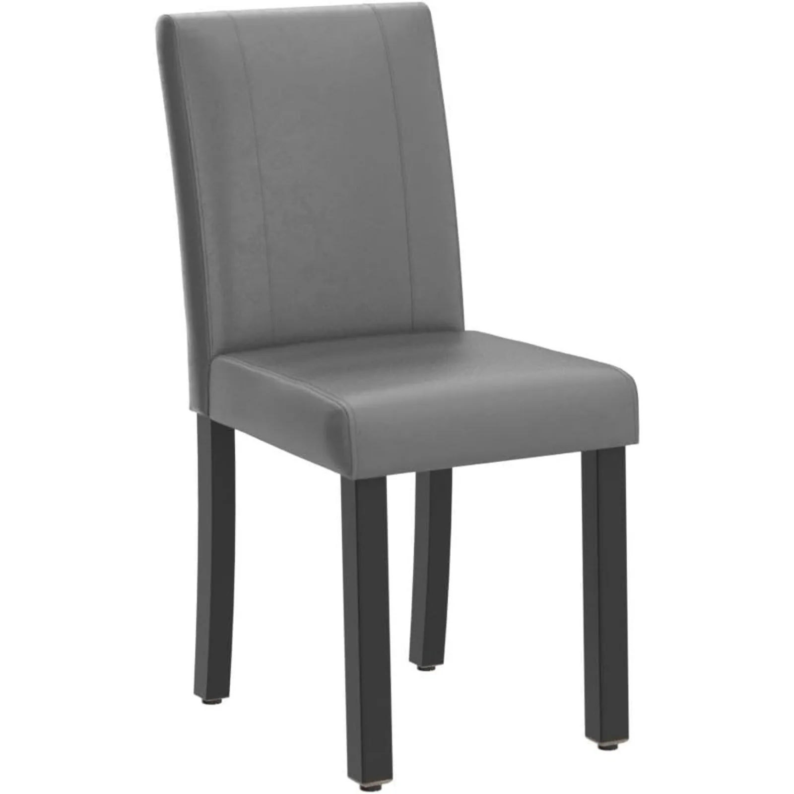 Description Picture 5 of itemUS Dining Chair PU Leather Living Room Chairs Modern Kitchen Armless Side Chair with Solid Wood Legs Set of 4(Black)