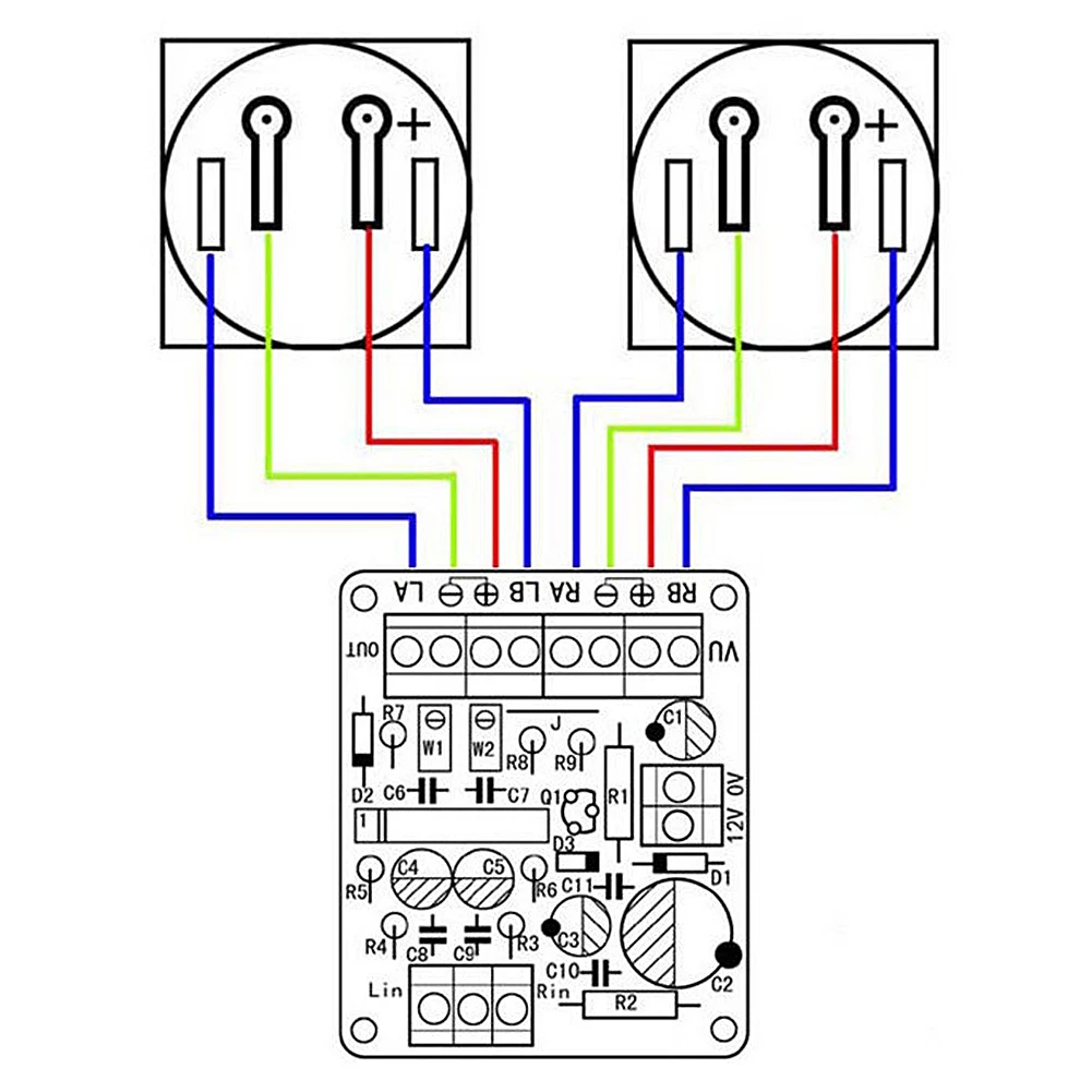 VU 레벨 오디오 계량기 드라이버 보드, VU 패널 계량기 웜 백라이트, 9V-20V AC 입력, 2 개