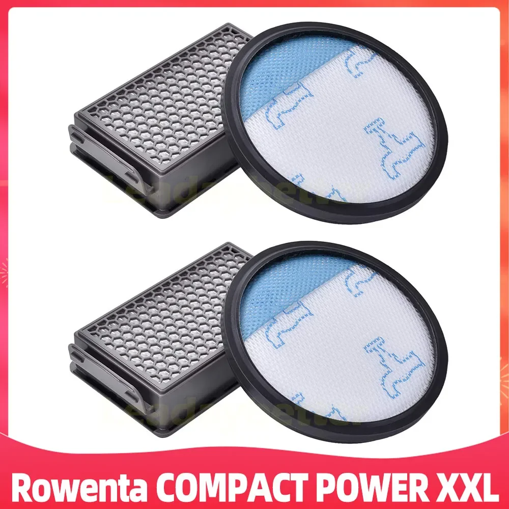 For Rowenta Compact Power Xxl Ro4811Ea / Ro4871Ea / Ro4855Ea / Ro4826Ea / Ro4859Ea / Ro4825Ea /Ro4881Ea Hepa Filter Set Zr780000