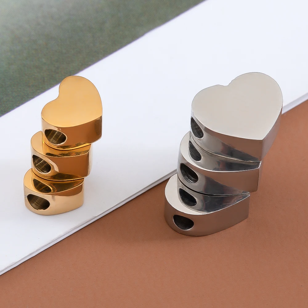 5 stücke Edelstahl Polnischen Herz Armband Perlen Mond Sterne Flugzeug Spacer Perlen DIY Schmuck Machen Halskette Erkenntnisse Großhandel – Detail 5