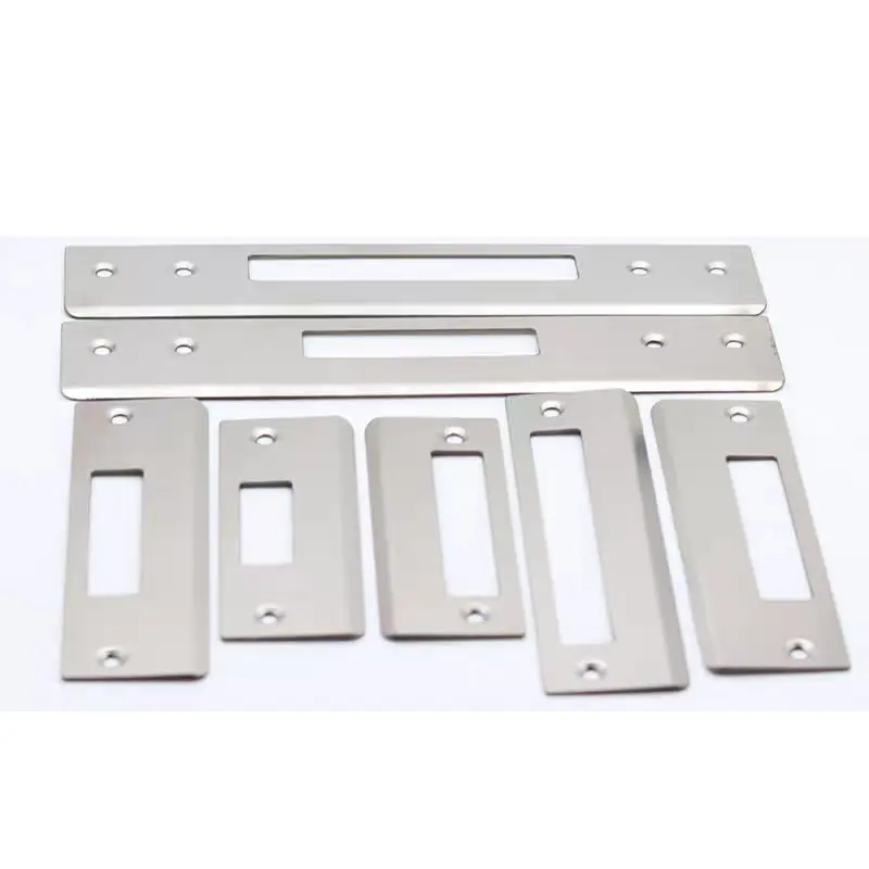 Door Latch Striker Keep Plate Black