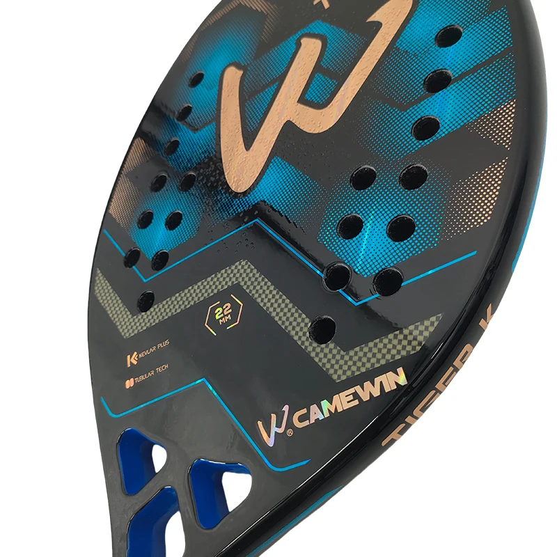 CAMEWIN Kevlar fiber Beach tennis racket Professional fiber rough surface Deliver protective bag sweatband wrist care