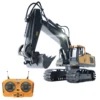 RC Excavator/Bulldozer 1/20 2.4GHz 11CH RC Construction Truck Engineering Vehicles Educational Toys for Kids with Light Music 1