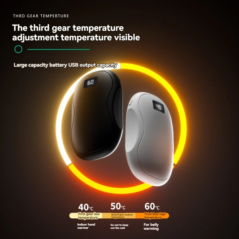 New Hand Warmer Power Bank 2in1 USB Rechargeable Winter Mini Electric Heater Pocket Warmer high-capacity Halloween Gift