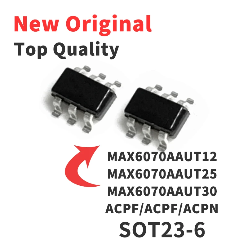 

10 шт. MAX6070AAUT12 MAX6070AAUT25 MAX6070AAUT30 шелкографированный ACPF/ACPL/ACPN SOT23-6 чип IC новый оригинальный