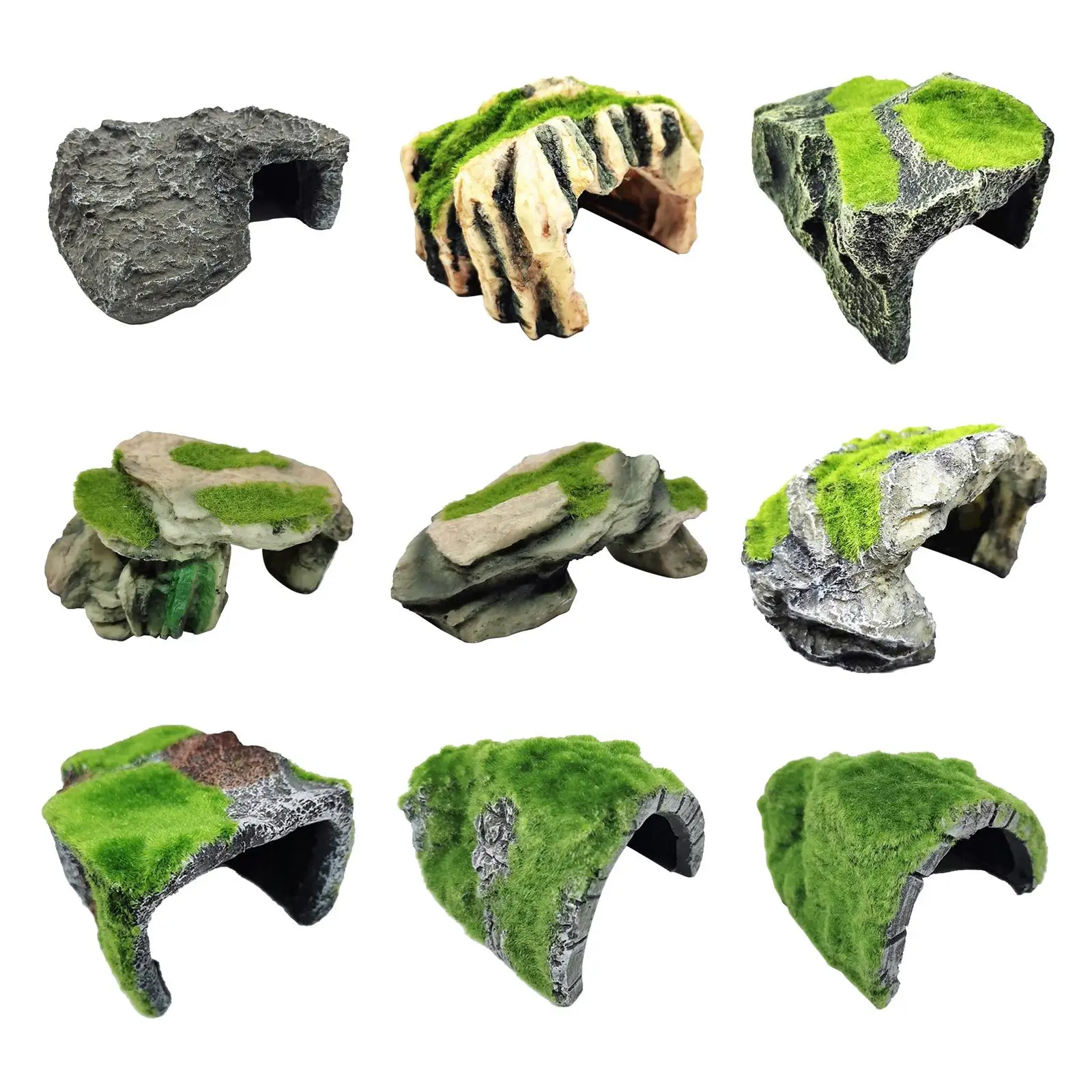 Novelty Pet Reptile Hiding Cave Decor Resin Material Pet Supplies Novelty Pet Reptile Hiding Cave Decor Resin Material Pet Supplies