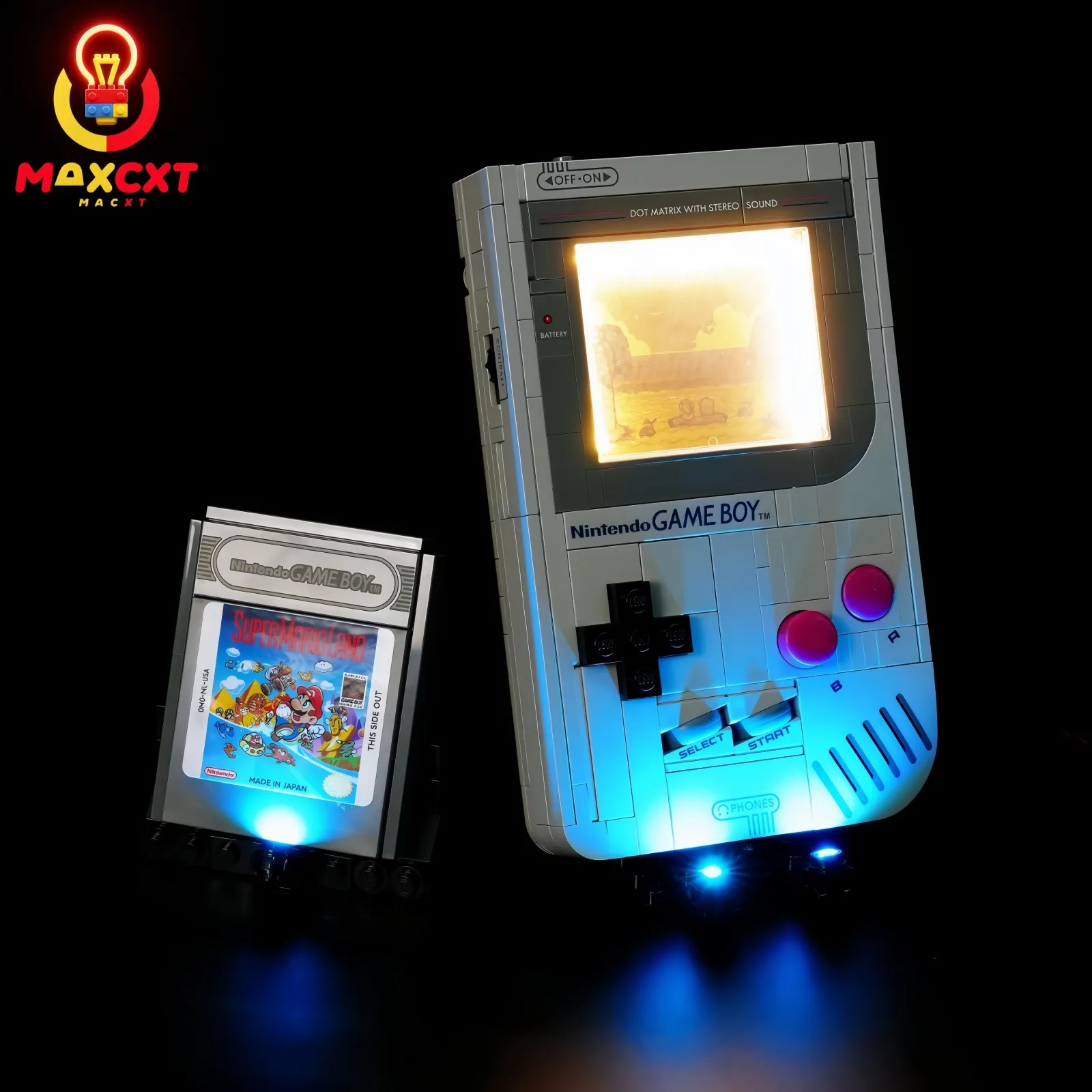Enhanced LED Light Set for Game Boy DIY Decorative Lamp - Compatible with LEGO 72046