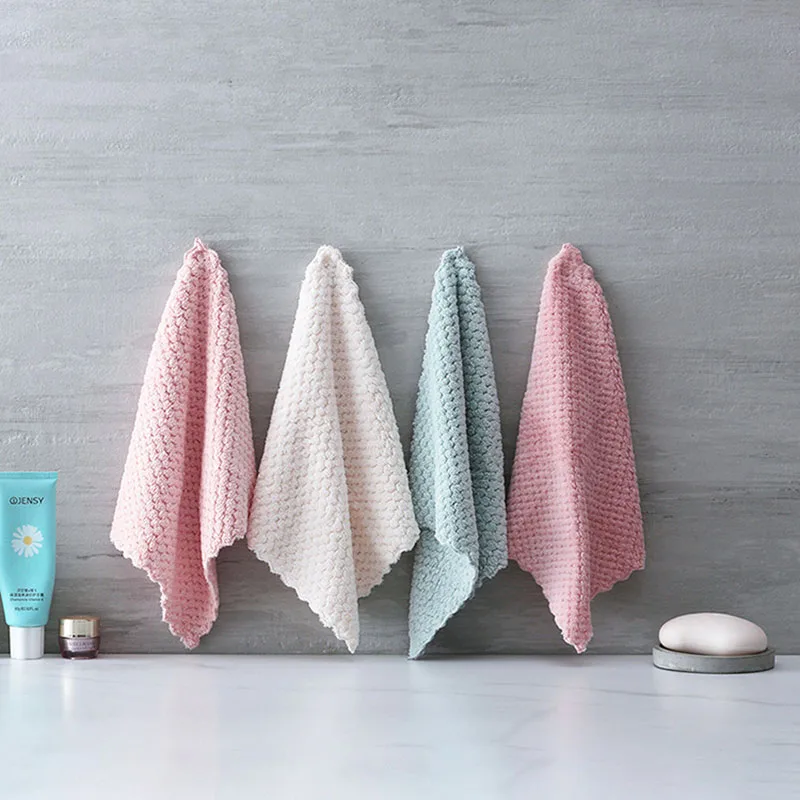Soft Microfiber Kitchen Towels Dish Cloth Anti-grease Wipping Rags Non Stick Oil Household Cleaning Towel kitchen towel microfiber dish cloths cleaning cloth microfiber towel microfiber wash towel dish cleaning cloth microfiber dish cloth towel cleaning cloth dish cloth