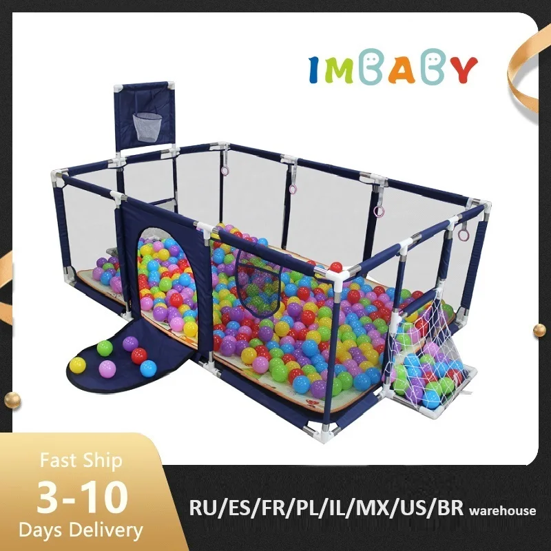 Immaby Baby Lauf gitter mit Basketball rahmen Corra lito für Babys Indoor Baby Spielplatz multifunktion alen Laufs tall für Kinder