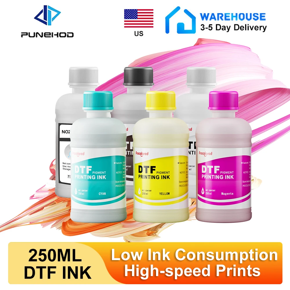 250/500Ml Dtf Ink Dtf Transfer Ink Per Pet Film Direct Transfer Film Refill Ink Per Stampanti Dtf Epson I3200 L1800 L800 L805