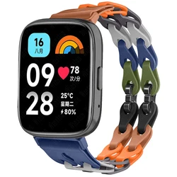 Silicone Strap Replacement Wristband for Watch 5 3 Active (Camouflage rainbow)