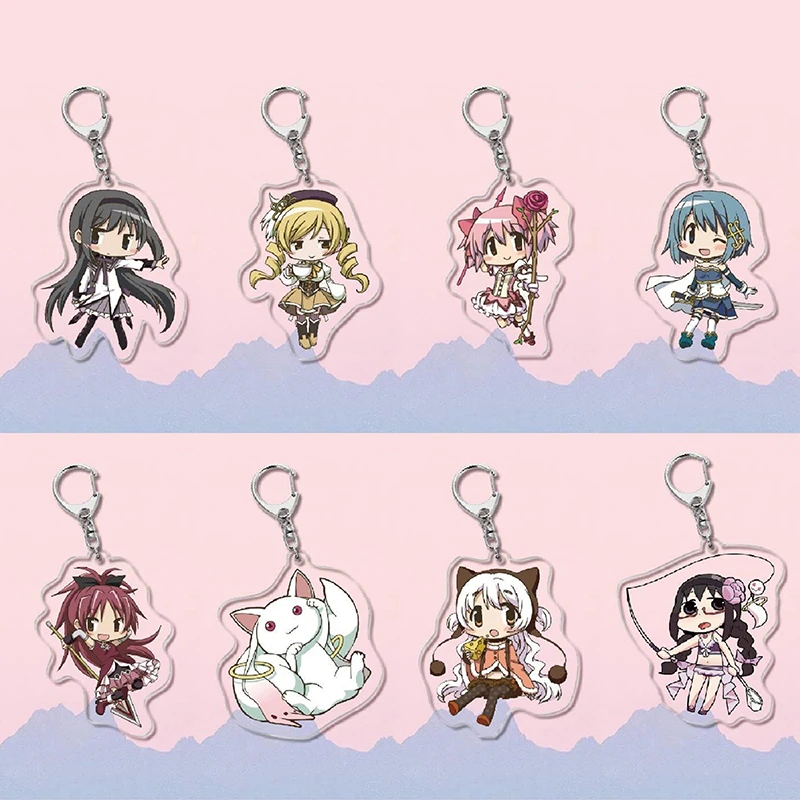 Fashion Anime Puella Magi Madoka Magica Collection Keychain Madoka