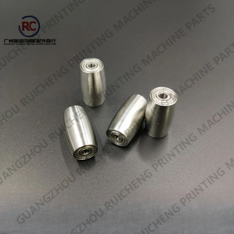 하이델베르그 CD74 용 1 피스 인쇄 기계 예비 부품 종이 압력 롤러 금속 22.6mm 긴 전면 핀치 롤러 L2.022.238