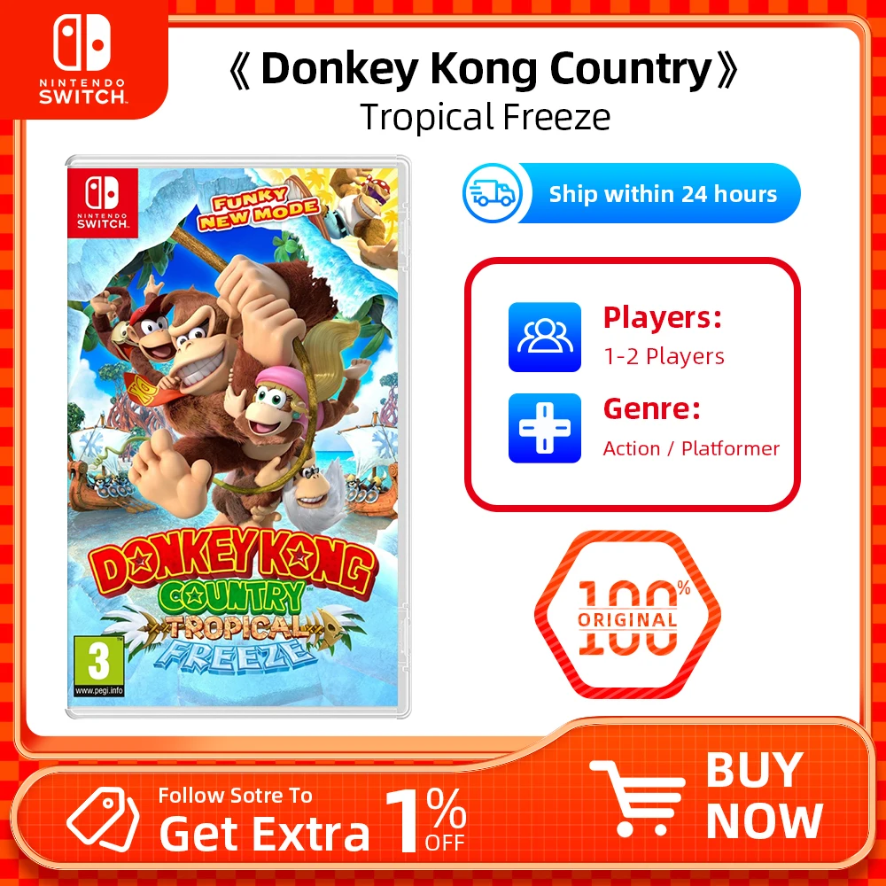 Nintendo Switch - Donkey Kong Country Tropical Freeze -TV Tabletop