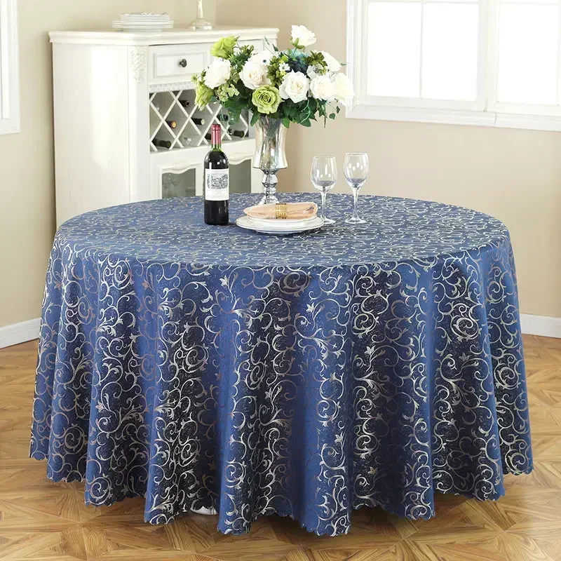 

Roman Holiday Hotel Home Large Round Restaurant Square Tablecloth blue