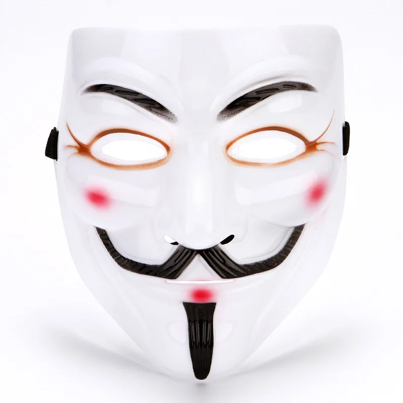 Halloween Christmas Party Gift for Adult Kids Film Theme Mask Movie Cosplay V for Hacker Mask Anonymous Guy Fawkes