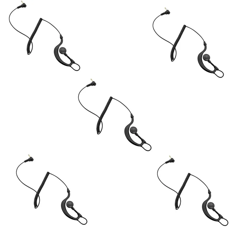 Soft Ear Hook for Baofeng Speaker,Ear Hook,Earpiece,Ham Radio Receiver,Coil Cable,Earpiece,3.5mm,L Plug,Listen Only,5PCS per Lot