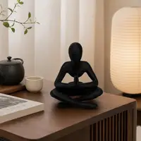 Minimalist Desk Ornament 3d Printed Thinker Sculpture Abstract Meditator Figurine Collectible Desktop Decor for Home Office - Image 6