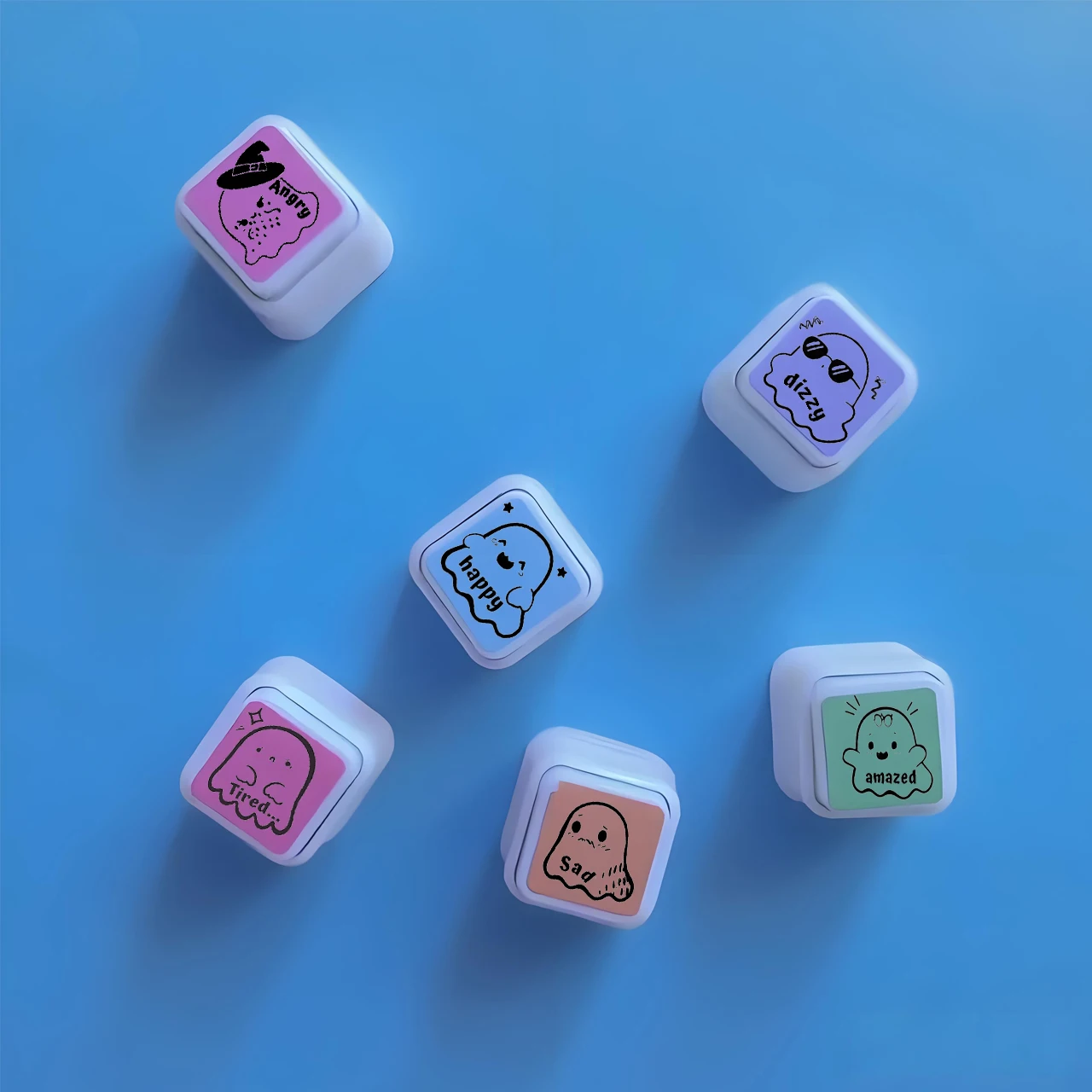 Six Detachable Style Buttons: Cute Seal DIY Scrapbooking & Decoration Tool