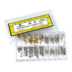 Deluxe Watch Stem and Crown Repair Kit - 170 - Piece Assortment Set (As the picture show)