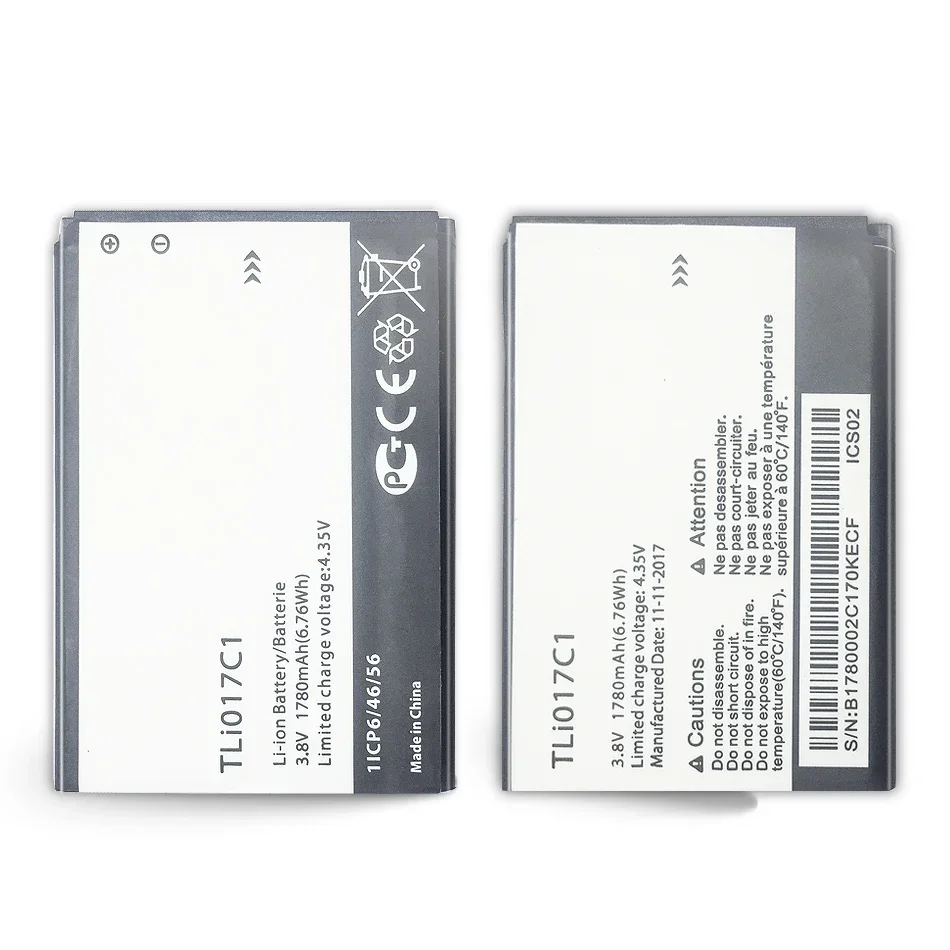 Nuova Batteria Del Telefono 1780Mah Tli017C1 Per Alcatel One Touch Pixi 3 4.5 4.5 "5019D 5017D 5017A 5017X 5017 5027B Tli017C1