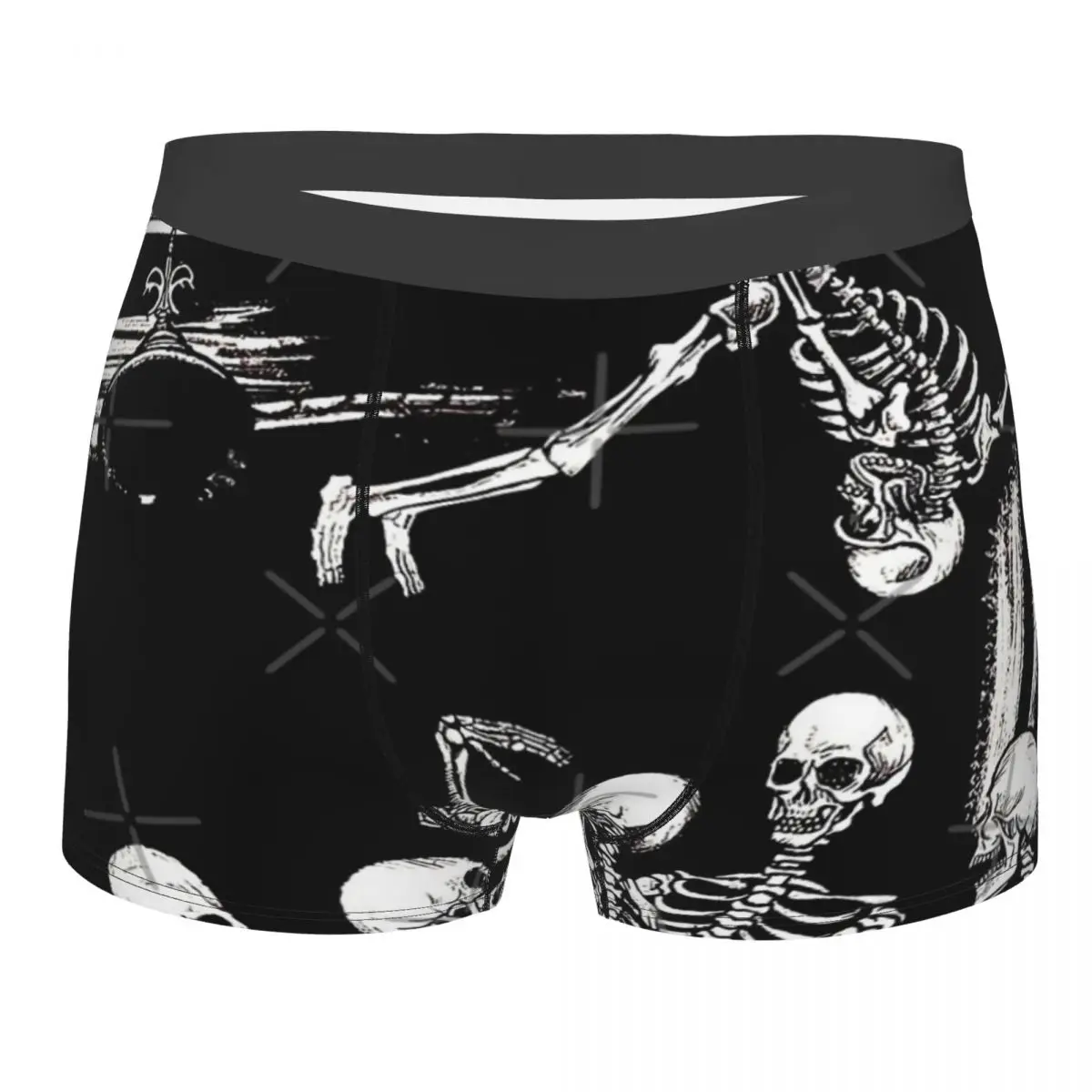 

Skeleton Die Lit Shorts Fashion Pants Personalized Underwear Customization Printed Boxer Shorts Showing Unique Charm