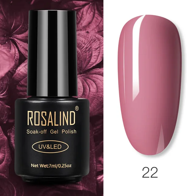 ROSALIND Nail Gel Polish Glitter Series Gel Varnishes All For Manicure Soak Off UV Lamp Nails Art Semi Permanent Gel Polish RA22