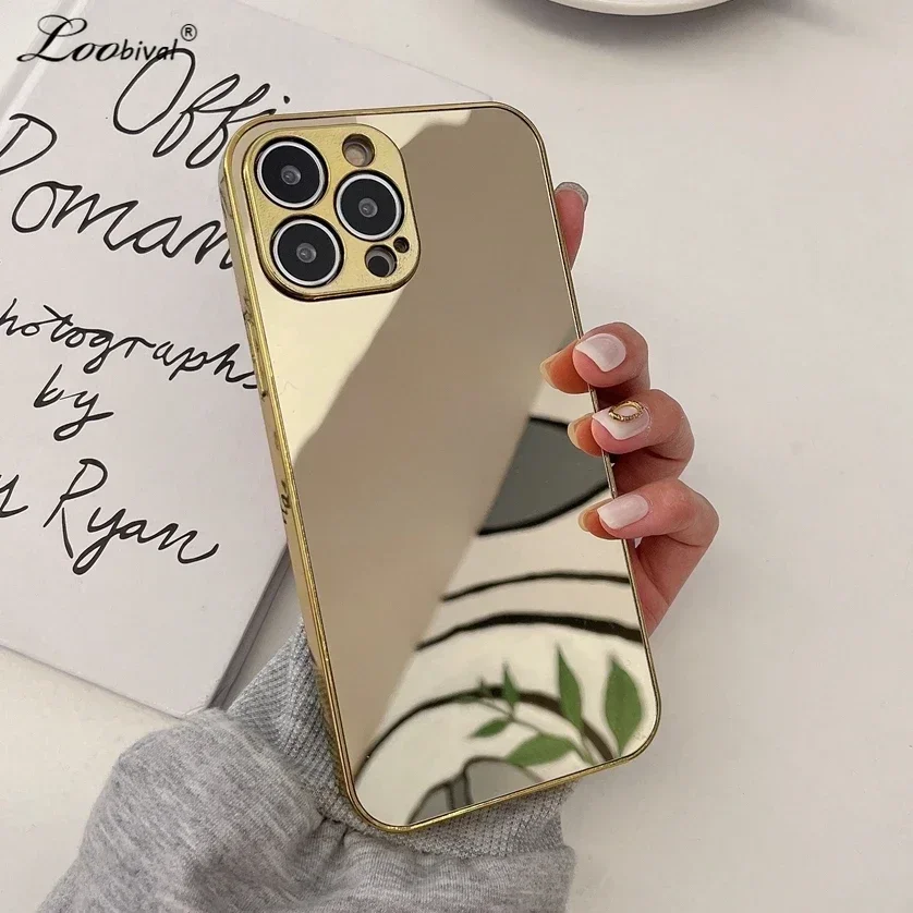 LuxuryGlossyMirrorCaseForiPhone121113141516ProXsMaxXXr78PlusPlatingCameraProtectionSoftShockproofCover-AliExpress202192403