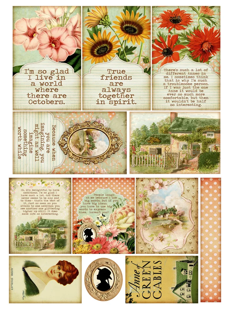 Vintage Stickers of People for Junk Journal and Scrapbooking