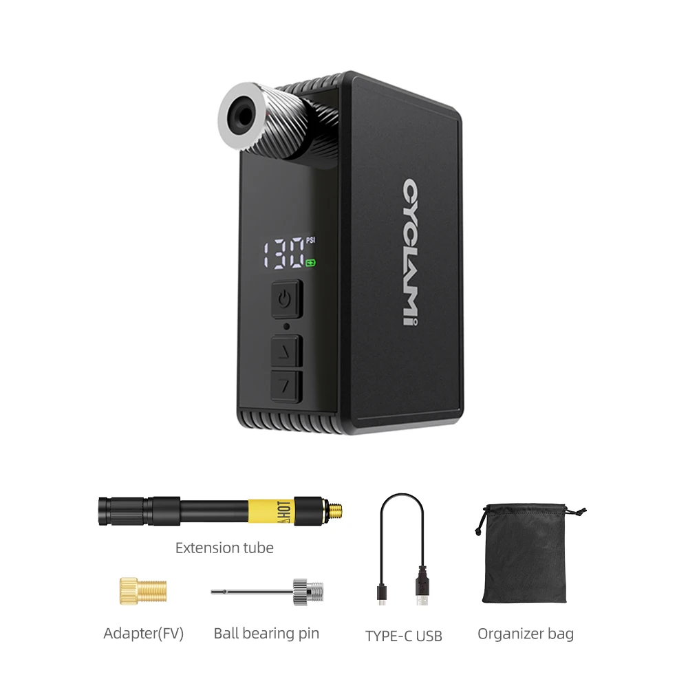 130 PSI CYCLAMI AM6 Automatic Air Pump Portable Pocket Electric thumbnail 2