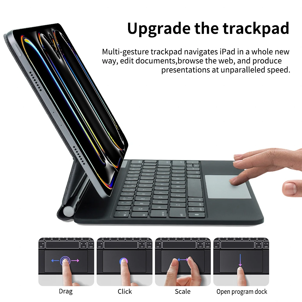 NEW Magic Keyboard for Apple iPad Pro 11 2024 M4 with LCD Display
