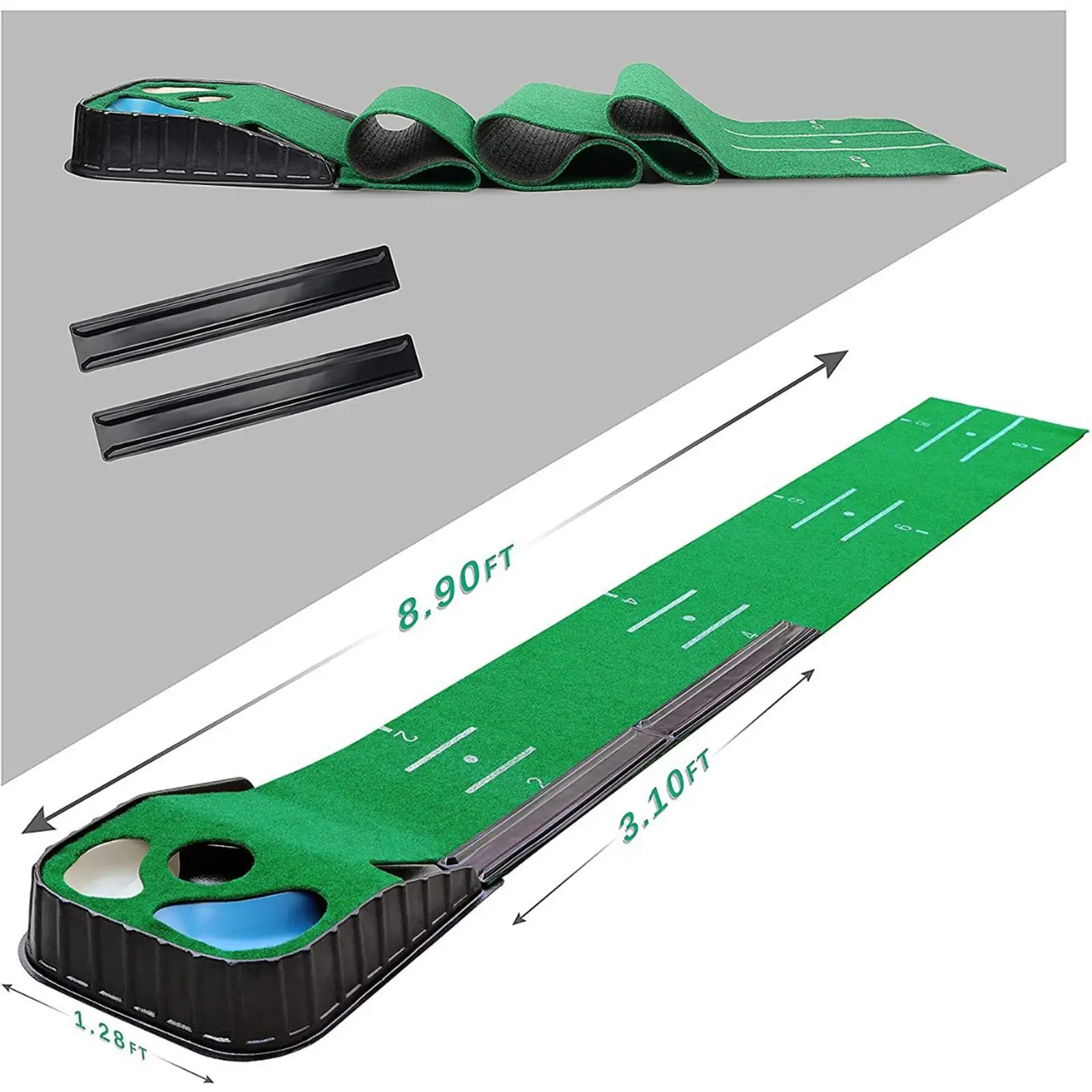 

Golf Putting Mat Golf Practice Putting Trainer Golf Training Mat Training Aid for Backyard Indoor Outdoor Home Garden