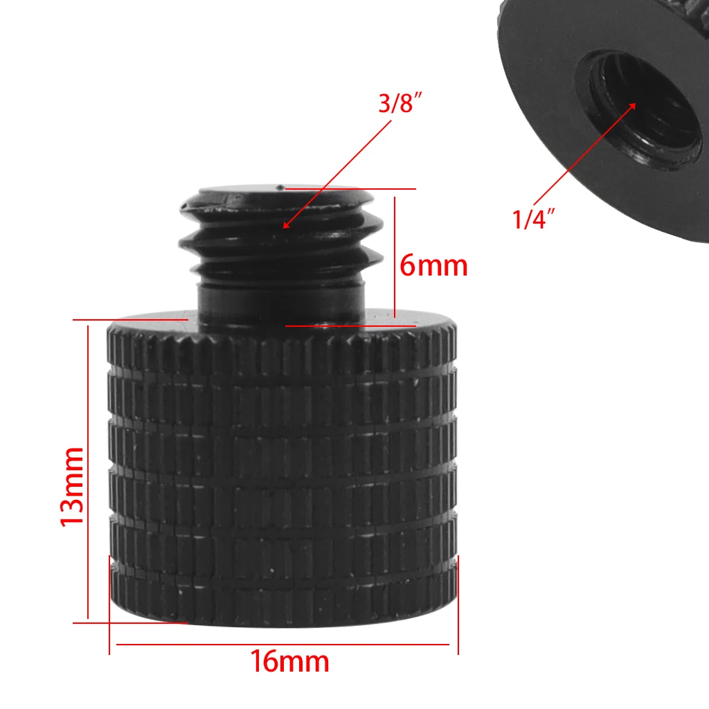 1x Reinforced Camera Conversion Screw Adapter 1/4 to 3/8 M4 M5 M6 M8 M10 Male Fe