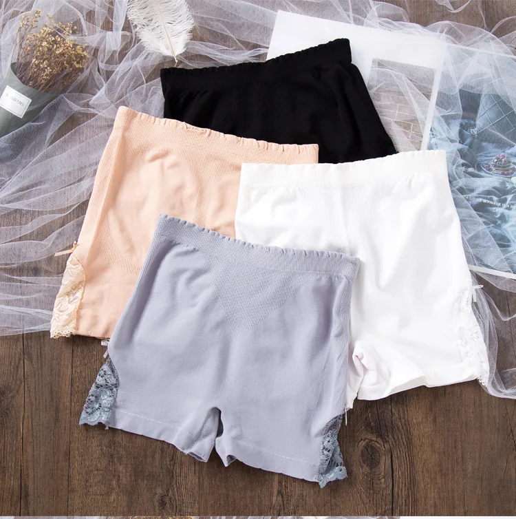 Women Summer Underpants Lace Safe Panties Thin Slim Fit Seamless Breathable Short Pants