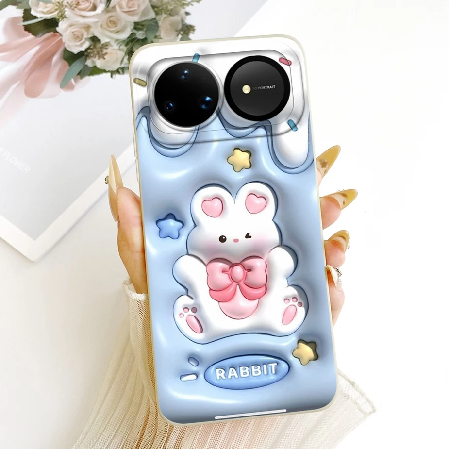 Cute Panda Duck Cartoon Soft Silicone Case