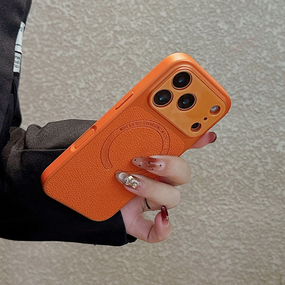 Leather Magnetic Phone Case - Luxury Shockproof Hard Protector Cover