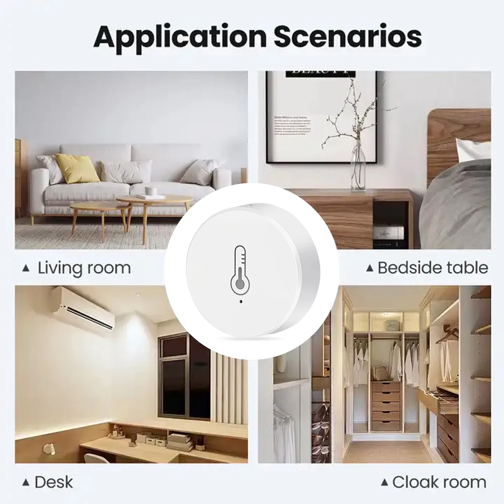 Haozee Ewelink Zigbee 3.0 Temperature And Humidity Sensor Remote Monitor Battery