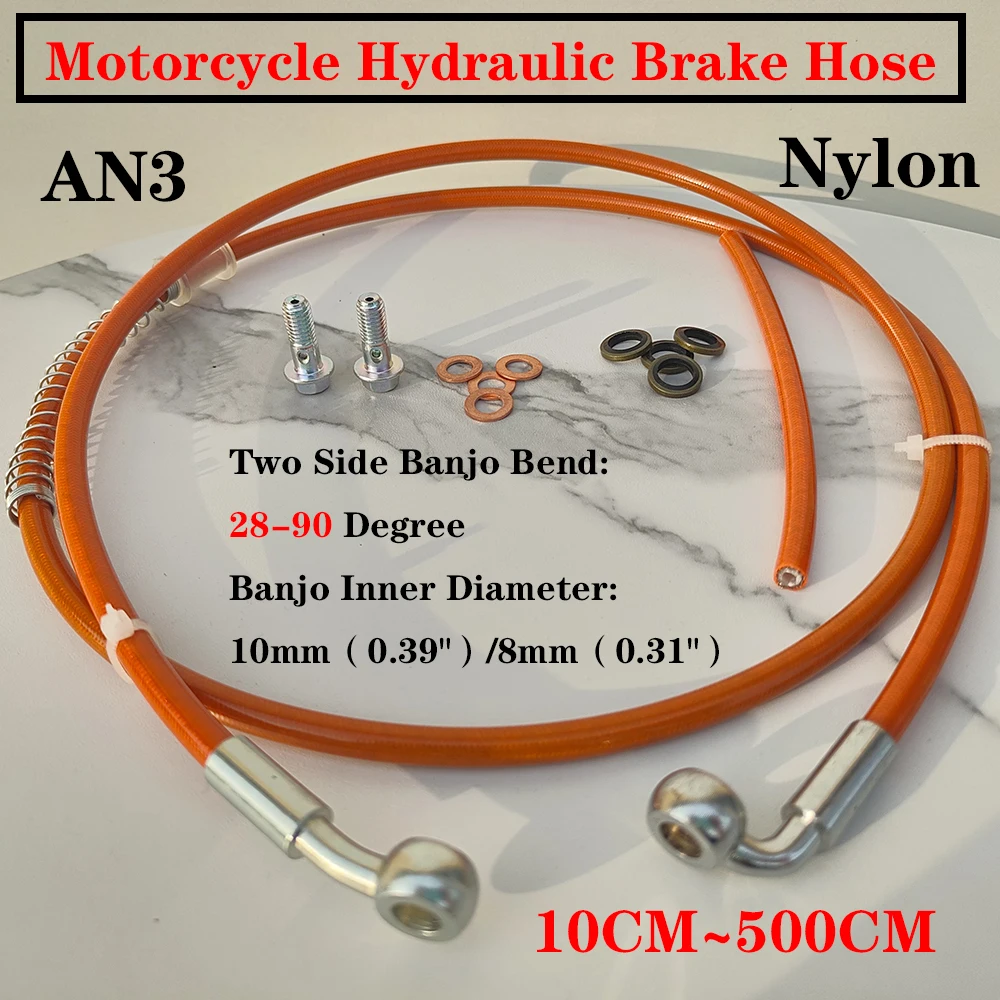 キノクニ ： ブレーキラインフィッティング メスタイプ M10×1.0 IF(J・マルチ.旧トヨタ) スチール ATV M10用オートバイホース ブレーキオイルホースライン ステンレススチール編組ブレーキホース 39cm-140cm オートバイ