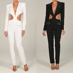 Red Carpet Women Pants Suits Wedding Blazer For Parties Wear Sexy Hollow Back Custom Made Jacket Set 2 Pieces