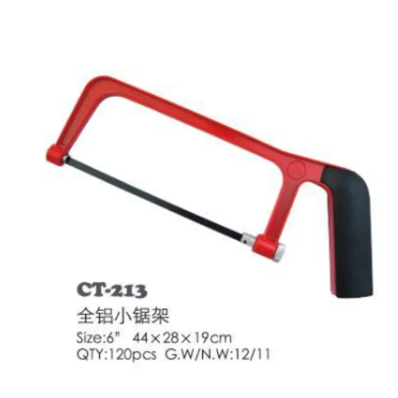 Hand Saw 6-inch Mini Saw Metal Saw Blade Small Steel Frame Household DIY Woodworking Tool CHILDREN'S