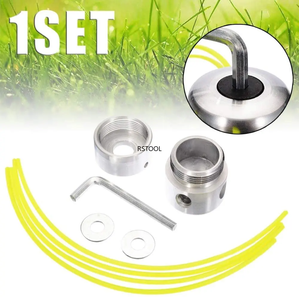 Aluminum Grass Trimmer Head Brush Cutter Head Lawn Mower Accessories Cutting Line for Strimmer Replacement grass trimmer head aluminum trimmer head brush cutter accessories mower accessories