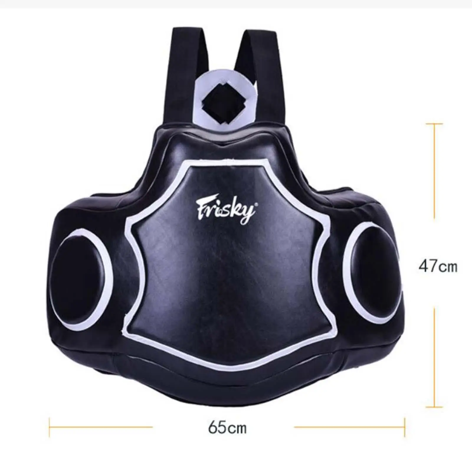 Boxing Body Protector, Chest Protector PU Leather Adult Thickened Body Guard,