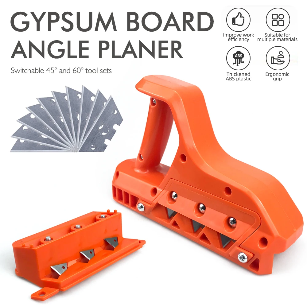 Plasterboard Quick Cutter Gypsum Board Hand Plane Drywall Edge Chamfer Woodworking Cutting Tool 45 &deg; 60 &deg; Trimmer Hand Tool woodworking hand tools gypsum board cutter