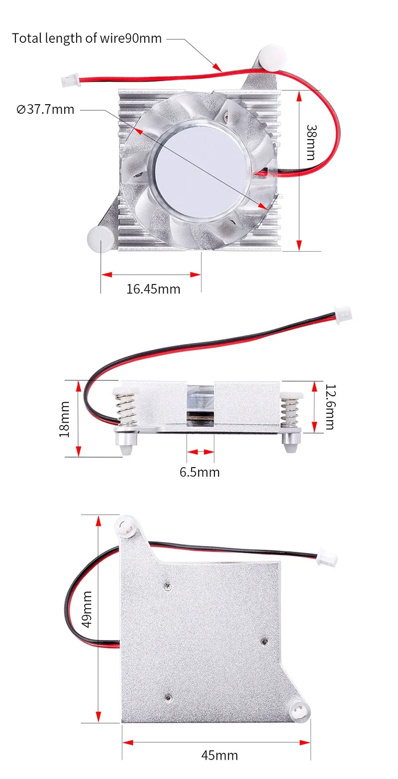 Integrado, Ventilador Ativo, Radiador Tudo em Uma Fin para OPI 5 Plus,